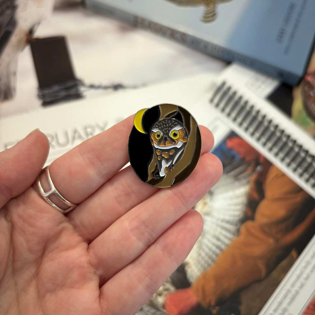 Elf Owl Enamel Pin