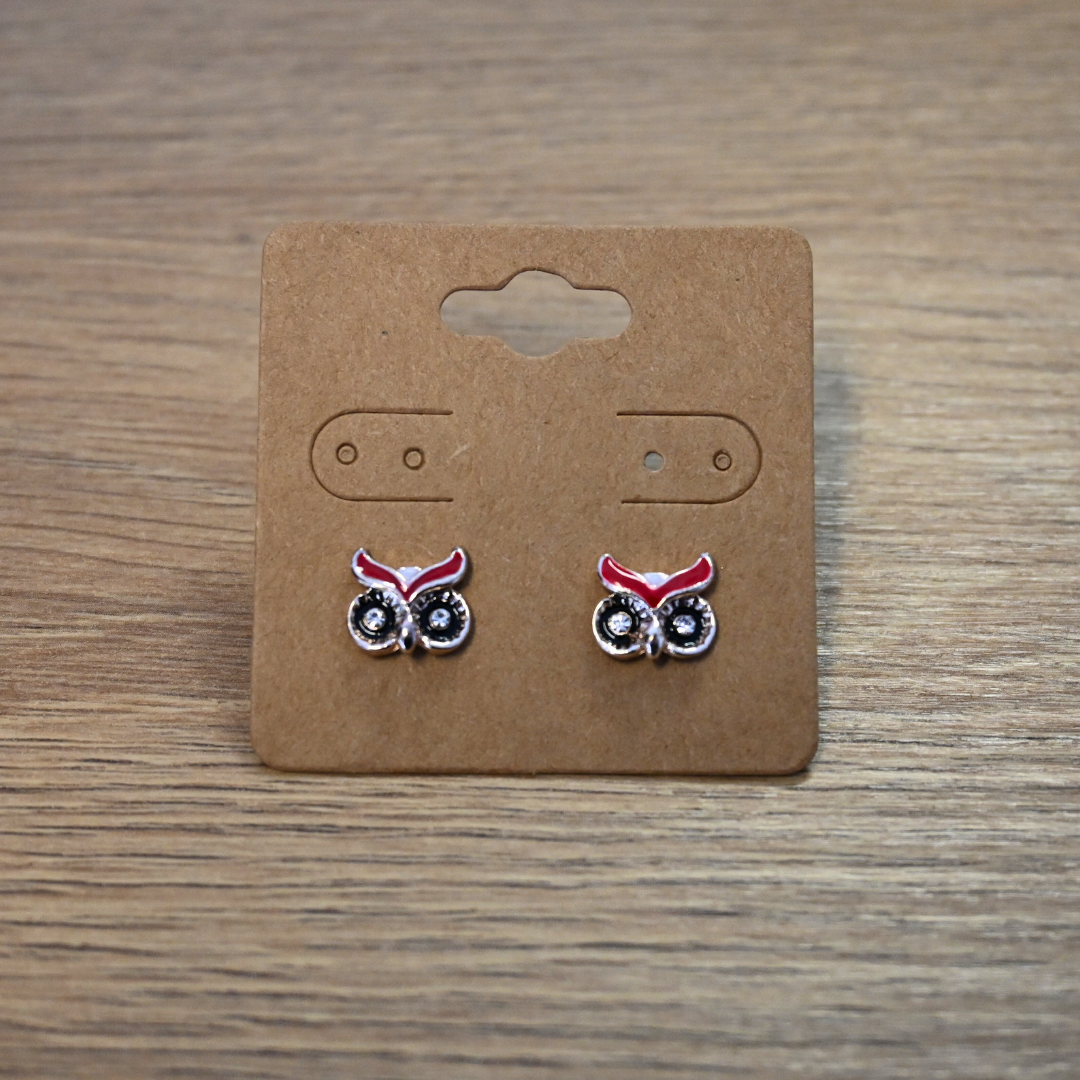 Colorful Owl Studs