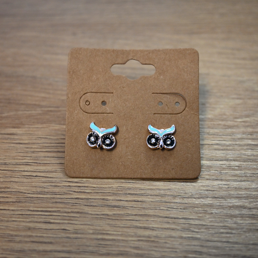 Colorful Owl Studs