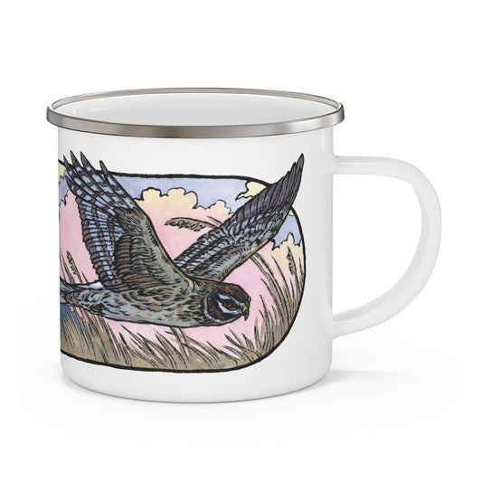 Northern Harrier Enamel Camping Mug