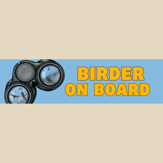 Birder on Board Bumper Sticker