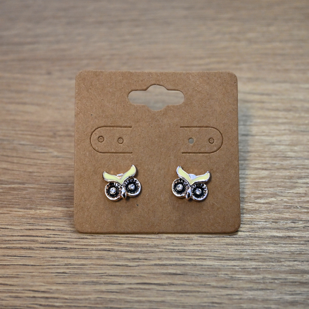 Colorful Owl Studs