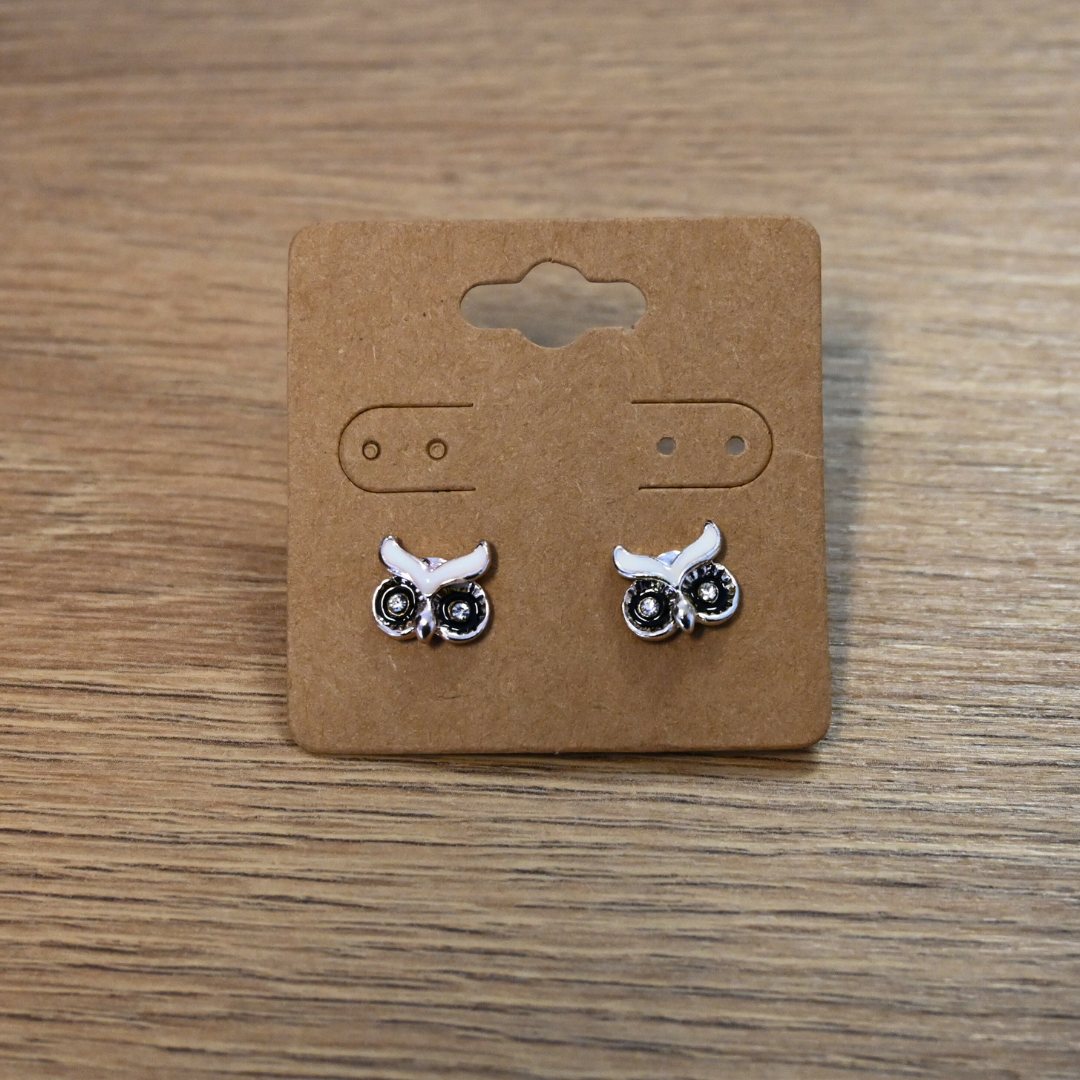 Colorful Owl Studs