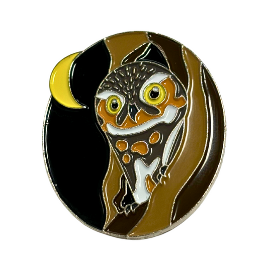 Elf Owl Enamel Pin