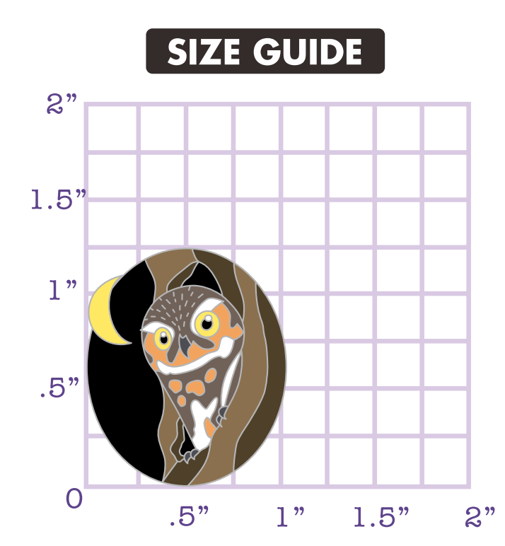 Elf Owl Enamel Pin